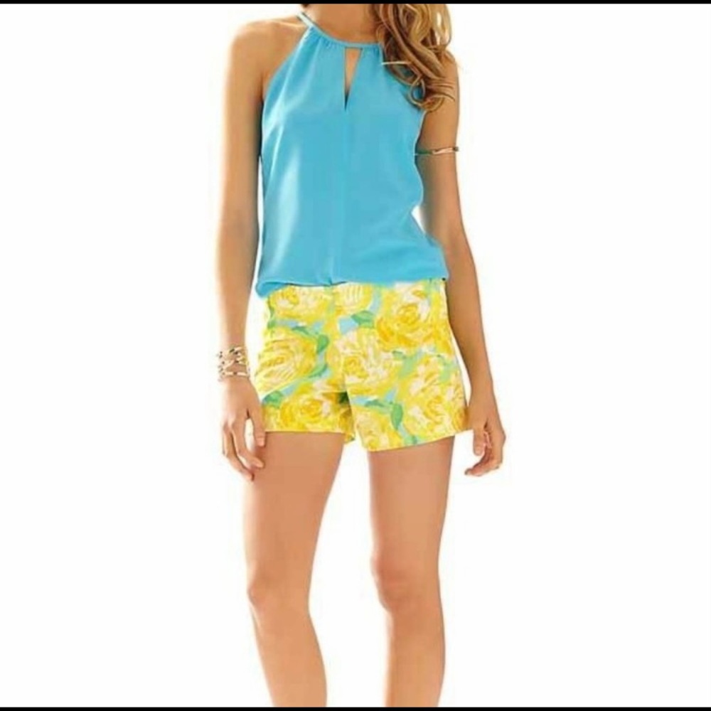 NWT Lilly Pulitzer Deenie Short Sunglow Yellow 000